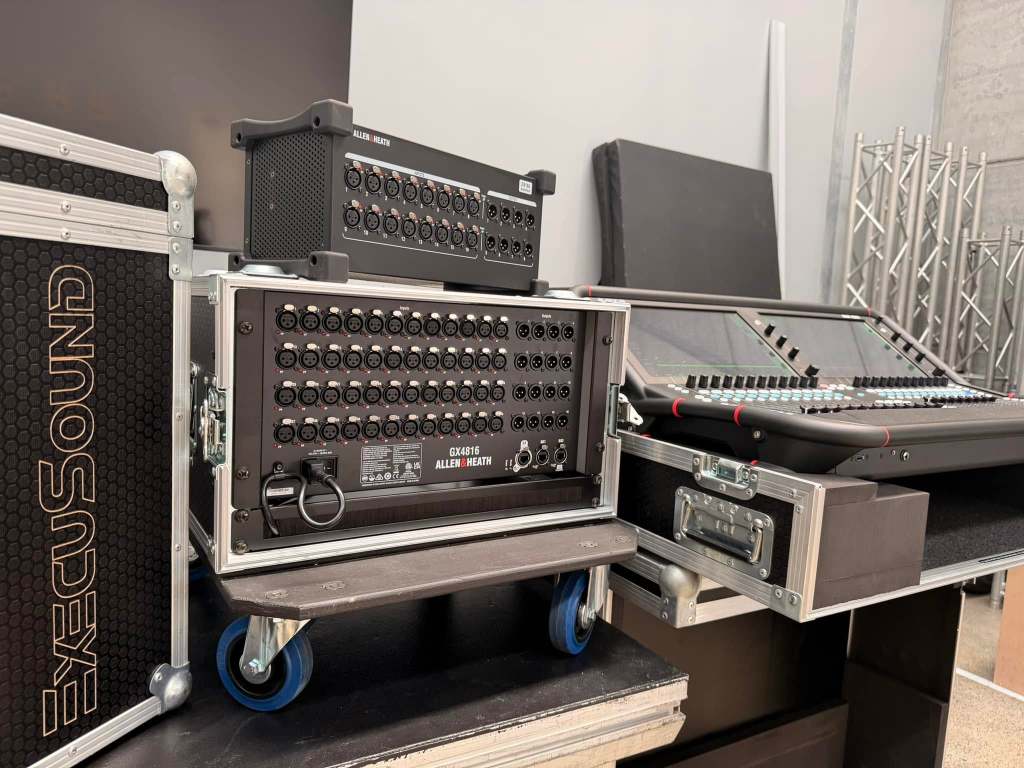 Professional audio equipment, amplifiers and mixing systems available for rental